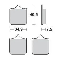 Placute frana fata KTM 690/990 SMC/Duke 04-14 Moto-Master