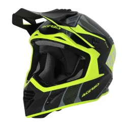 Casca Acerbis X-Track 22.06 Black Yellow Fluo