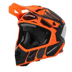 Casca Acerbis X-Track 22.06 Orange Fluo Black
