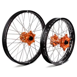Set roti KTM 16-22 21"+18" X-Grip Black Orange