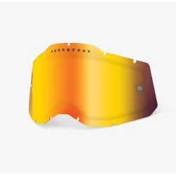 Lentila ochelari 100% generatia 2 snow dubla ventilata Mirror Red