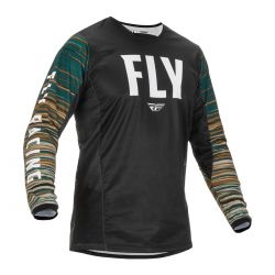 Tricou Fly Racing Kinetic Wave Black Rum