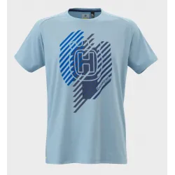 Tricou Husqvarna Remote Light Blue