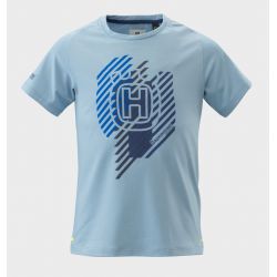 Tricou copii Husqvarna Remote Light Blue