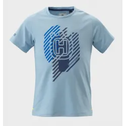 Tricou copii Husqvarna Remote Light Blue