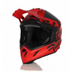 Casca Acerbis Steel Carbon Red Black