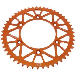 Pinion spate aluminiu KTM 125-390 Duke/RC 14-21 45 dinti JT Orange