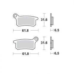Placute frana KTM SX 65/85 02-22 Moto Master Sinter Pro