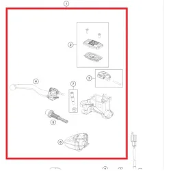 Pompa frana mana GasGas EC 250/300 21-22