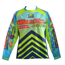 Tricou copii KTMEXC.RO Light Blue Lime