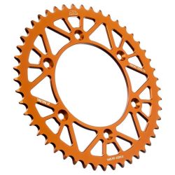 Pinion aluminiu KTM 45 dinti RK Orange