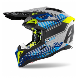 Casca Airoh Aviator 3 Wave Silver Gloss