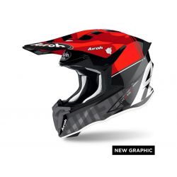Casca Airoh Twist 2.0 Tech Red Gloss