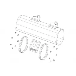 Exterior toba evacuare KTM 250/350 17-19 Akrapovic