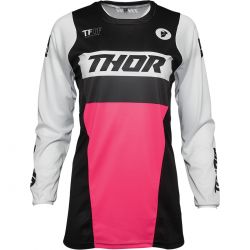 Tricou dama Thor Pulse Racer Black Pink