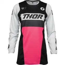 Tricou dama Thor Pulse Racer Black Pink
