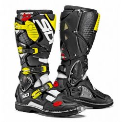 Cizme Sidi Crossfire 3 White Black Yellow Fluo