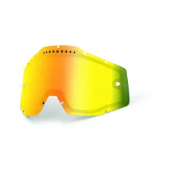 Lentila ochelari 100% snow dubla super-ventilata Mirror Gold