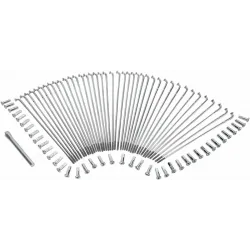 Chrome and Stainless Steel Spoke Set