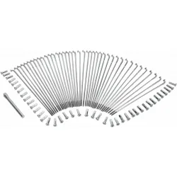 Chrome and Stainless Steel Spoke Set