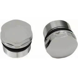 Chrome Fork Tube Plugs and Caps