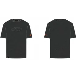 Tricou KTM ESSENTIAL STEALTH DARK GREY MELANGE