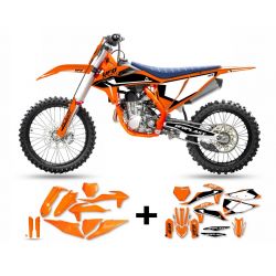 Kit plastice + stickere KTM SX/SX-F 19-22 Orange Black White