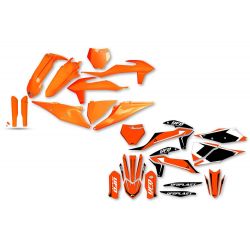 Kit plastice + stickere KTM SX/SX-F 19-22 Orange Fluo Black