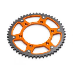 Pinion otel-aluminiu portocaliu KTM 49 dinti
