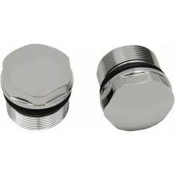 Chrome Fork Tube Plugs and Caps