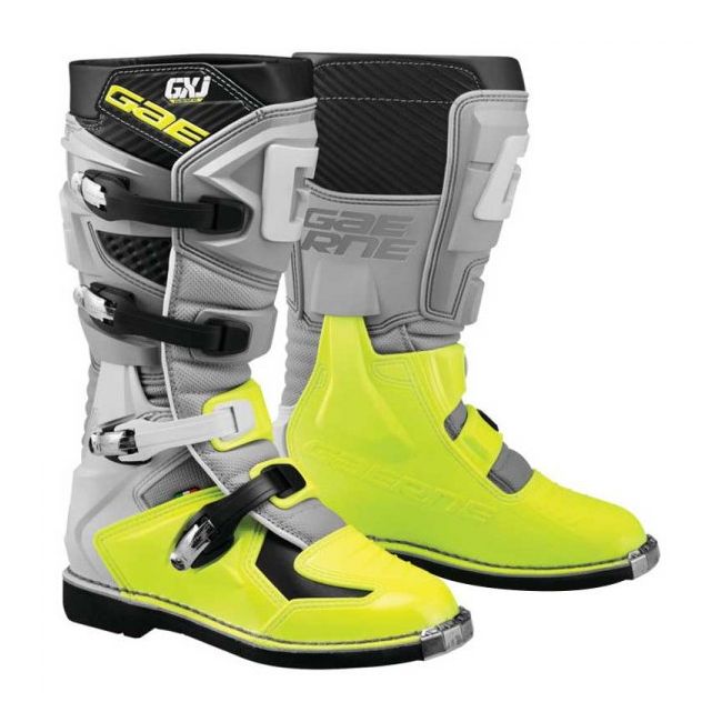 Cizme copii Gaerne GX-Junior Grey/Yellow Fluo