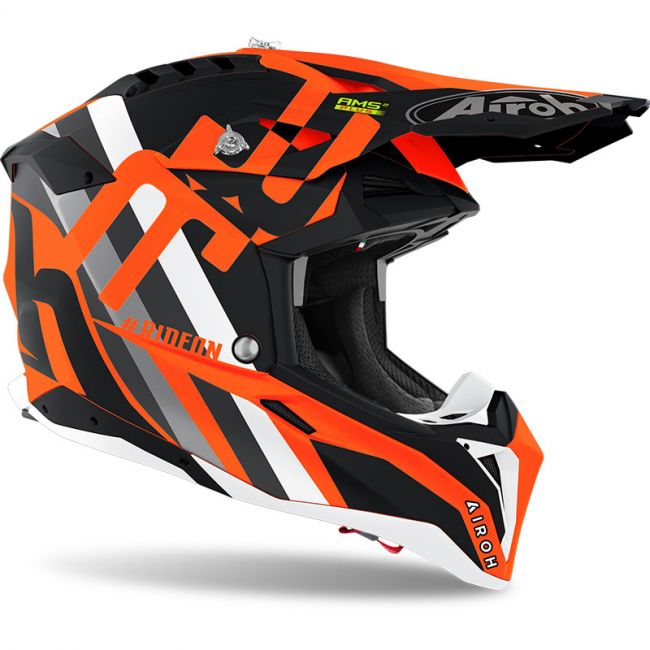 Casca Airoh Aviator 3 Rainbow Orange