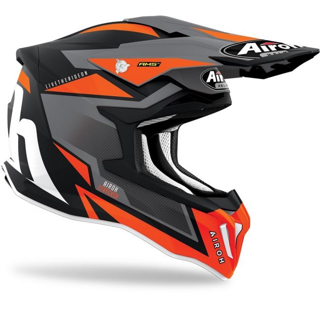 Casca Airoh Strycker Axe Orange Matt