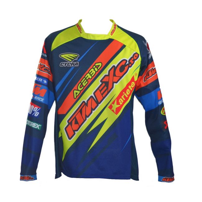 Tricou copii KTMEXC.RO Blue Yellow Orange