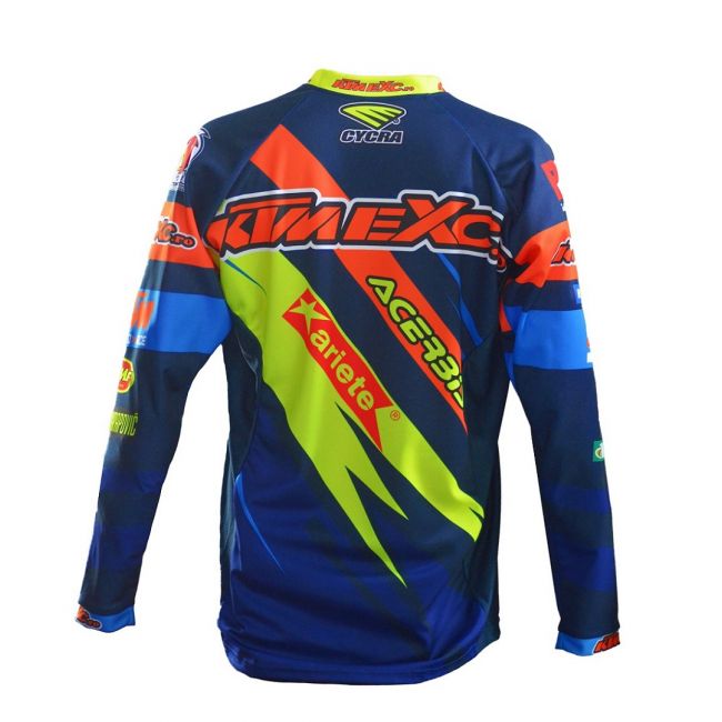 Tricou copii KTMEXC.RO Blue Yellow Orange