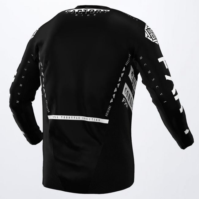 Tricou FXR Podium MX Gladiator Black White