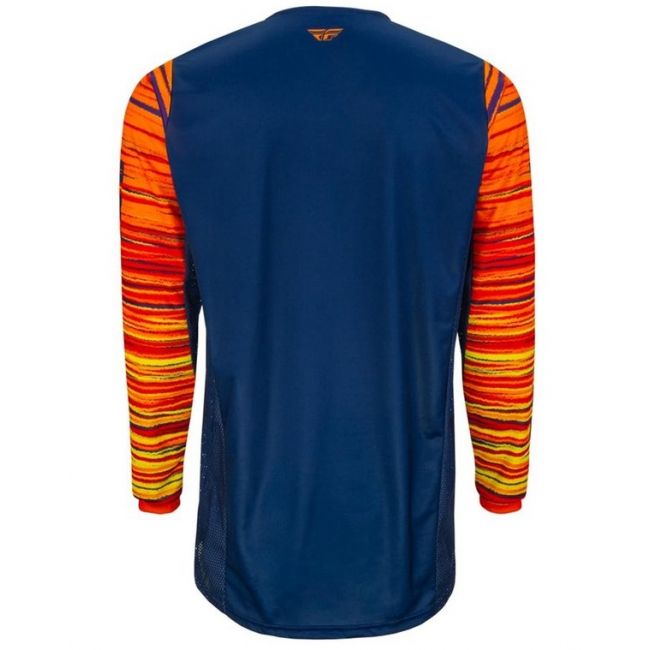 Tricou Fly Racing Kinetic Wave Orange Navy