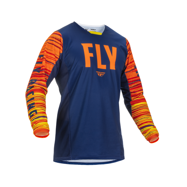 Tricou Fly Racing Kinetic Wave Orange Navy