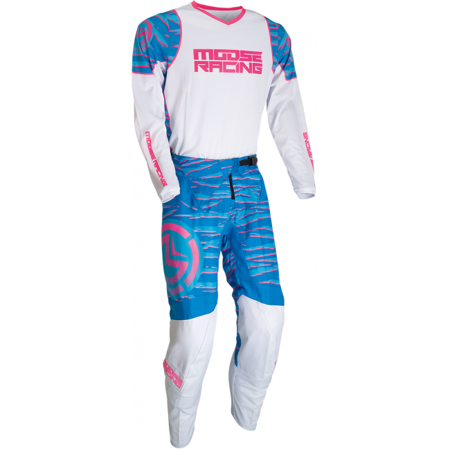 Pantaloni Moose Racing Qualifier Blue Pink