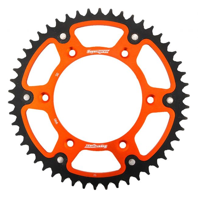 Pinion spate otel-aluminiu KTM Supersprox Orange