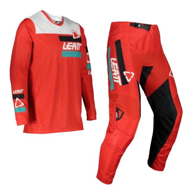 Set tricou + pantaloni Leatt 3.5 Red