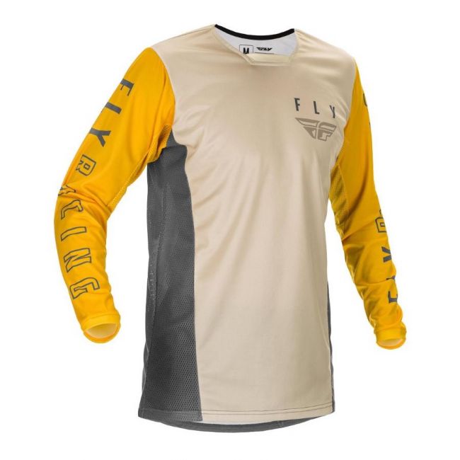 Tricou Fly Racing Kinetic K121 Grey Yellow