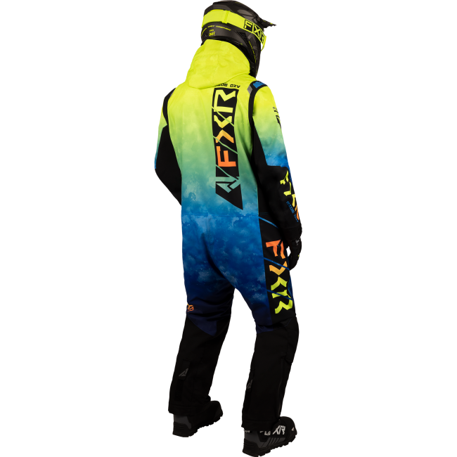 Combinezon snowmobil FXR Helium Insulated Blue HiVis Fade Inferno 23