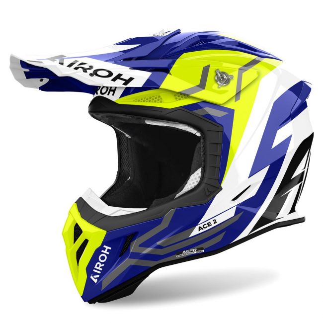 Casca Airoh Aviator Ace 2 Ground Yellow Gloss