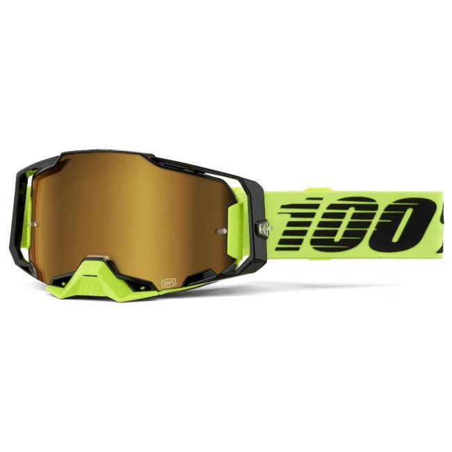 Ochelari 100% Armega Neon Yellow Mirror Gold