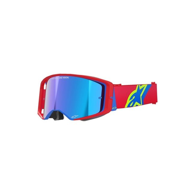 Ochelari Alpinestars Supertech Corp Red Blue Mirror