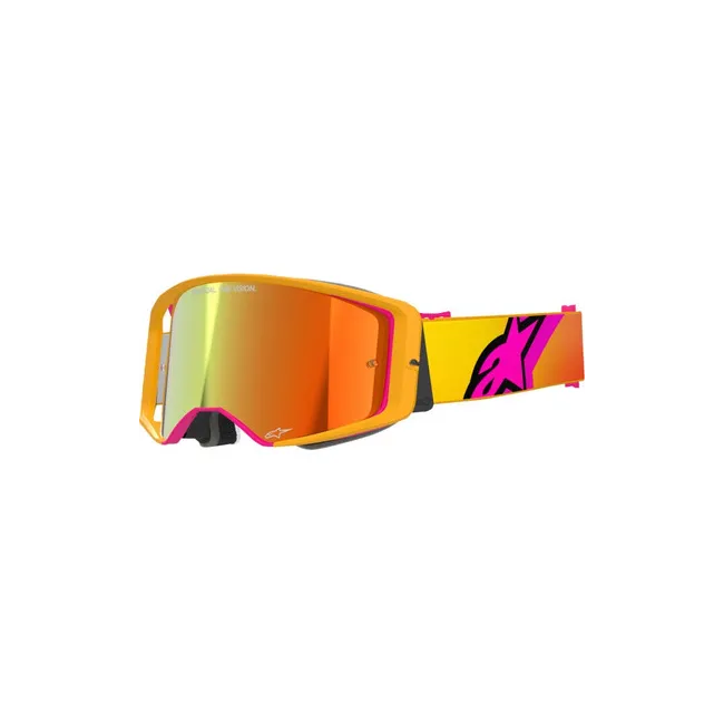 Ochelari Alpinestars Supertech Corp Yellow Pink Mirror Red