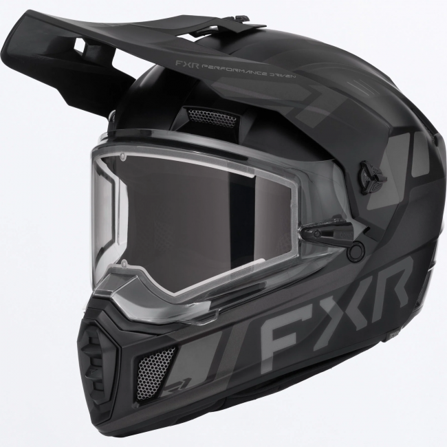 Casca snow FXR Clutch X 26 Viziera Incalzita Black Ops