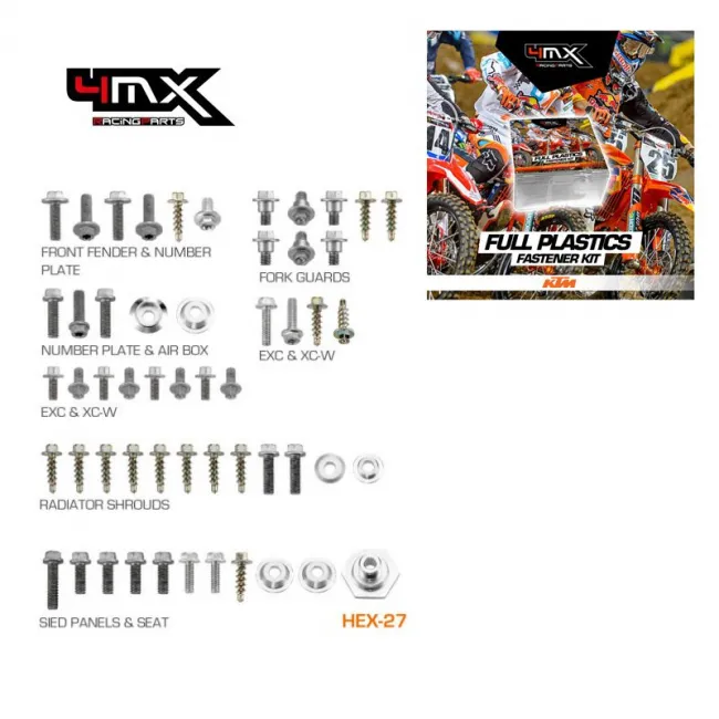 Kit suruburi plastice KTM 125/500 12-16 4MX