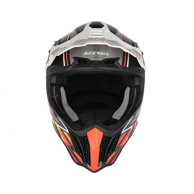 Casca Acerbis Airstrike-X Black Orange Fluo